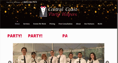 Desktop Screenshot of centralcoastpartyhelpers.com